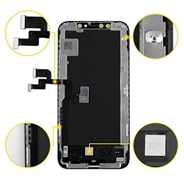 Ecran LCD + Vitre Tactile sur Chassis pour iPhone XS Max
