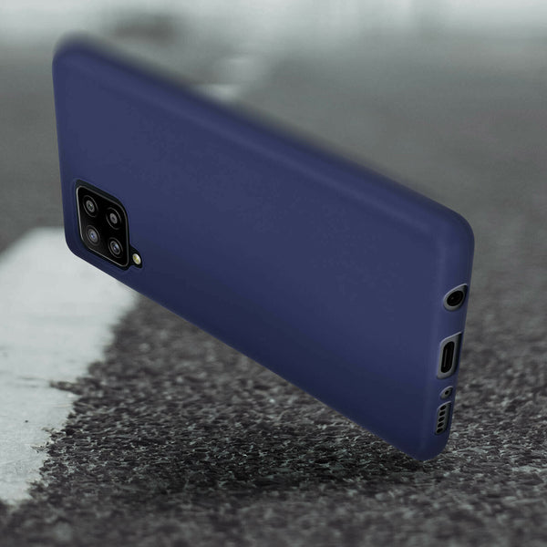 Coque silicone Bleue pour Samsung Galaxy A42 5G