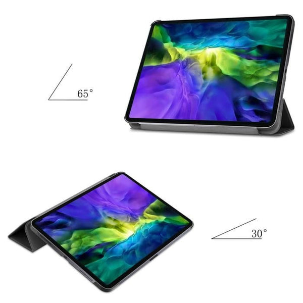 Coque Smart Noir pour iPad pro 12.9 2021 Etui Folio Ultra fin