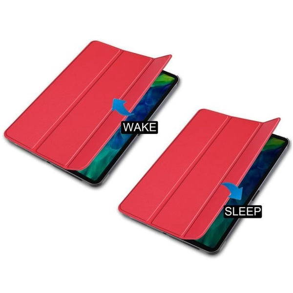 Coque Smart Rouge pour iPad pro 11 2020 Etui Folio Ultra fin